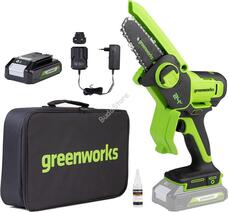 Greenworks 24V Mini Láncfűrész G24MCS10 akku és töltő nélkül 2008207-GW